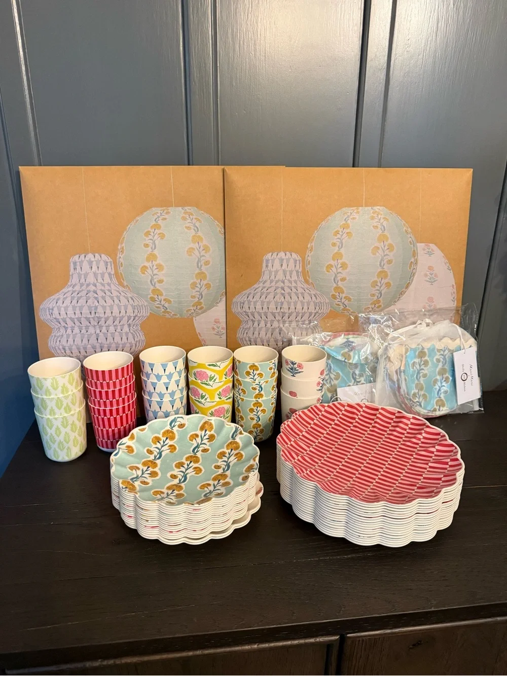 Meri Meri x Molly Mahon Reusable Party Set.